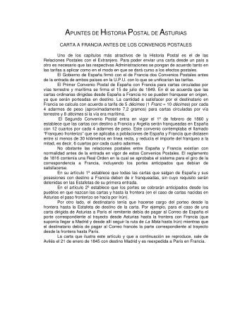 carta a francia antes de los convenios postales - Fasfil