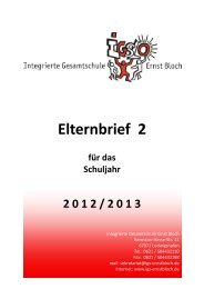 Elternbrief 2 - Integrierte Gesamtschule Ernst Bloch