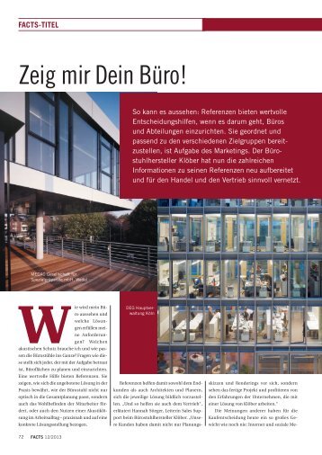 Titel: Zeig mir Dein Büro! - FACTS Verlag GmbH