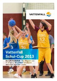 Vattenfall Schul-Cup 2013 – Magazin Disziplin Basketball