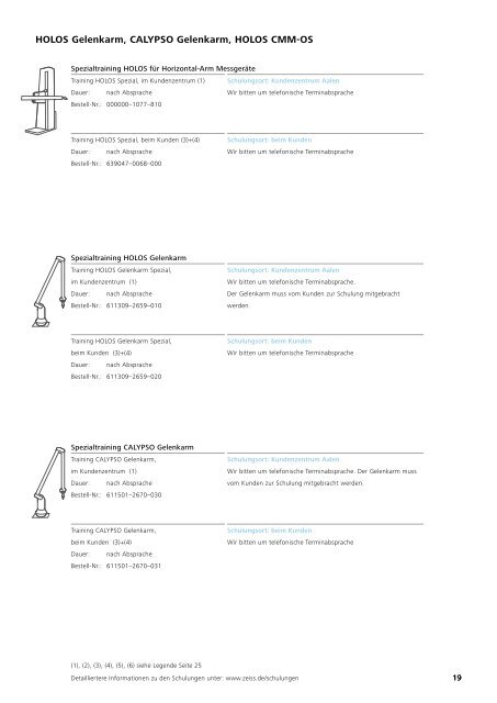 Termininformationen Schulungen in der Koordinatenmesstechnik ...