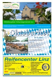 Ausgabe Nr. 39 vom 25.09.2013 - Verbandsgemeinde Linz