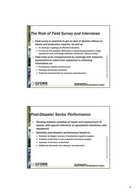 PLS 308: Damage, Loss and Needs Assessment - Pacific Disaster Net