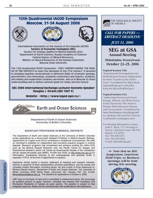 Download - Society of Economic Geologists