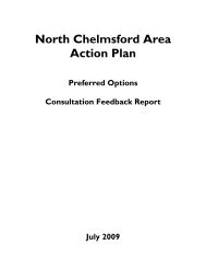 North Chelmsford Area Action Plan Feedback – Preferred Options