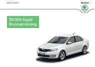 ŠKODA Rapid Bruksanvisning - škoda auto