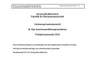 Vorläufiger Insolvenzverwalter - ZIS - Universität Mannheim