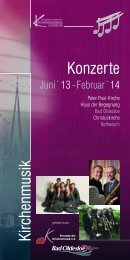 Kirchenkonzerte 2013:2014.pdf - Ev.-Luth. Kirchengemeinde Oldesloe