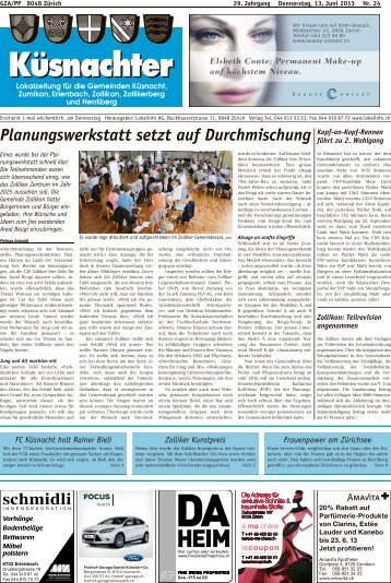 Planungswerkstatt setzt auf Durchmischung - Lokalinfo AG