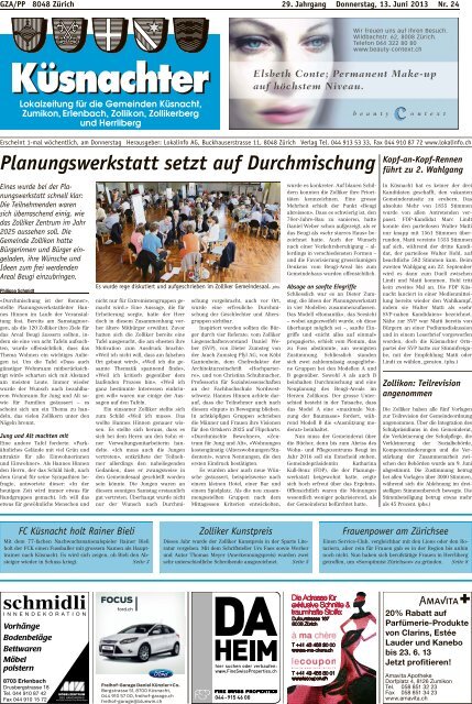 Planungswerkstatt setzt auf Durchmischung - Lokalinfo AG