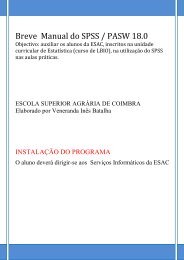 Breve Manual do SPSS / PASW 18.0 - ESAC