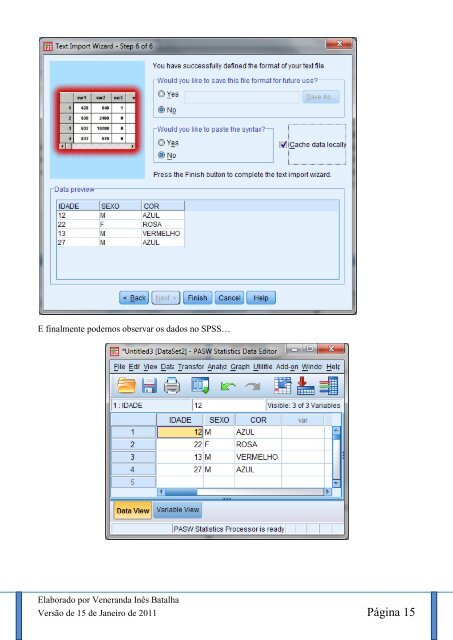 Breve Manual do SPSS / PASW 18.0 - ESAC