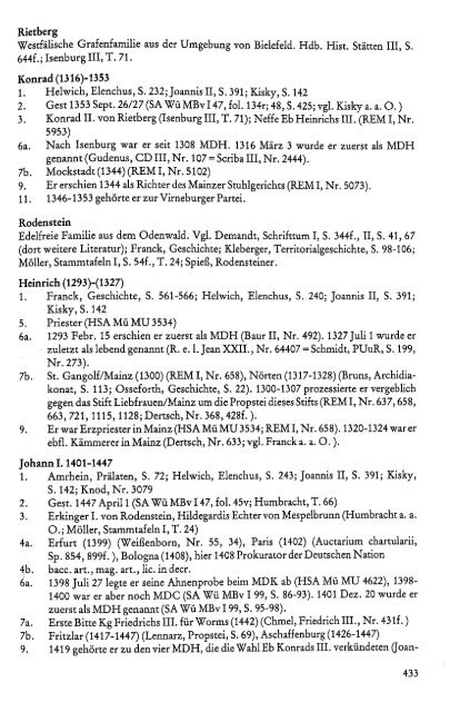 Das Mainzer Domkapitel im späten Mittelalter : (1306 - 1476)