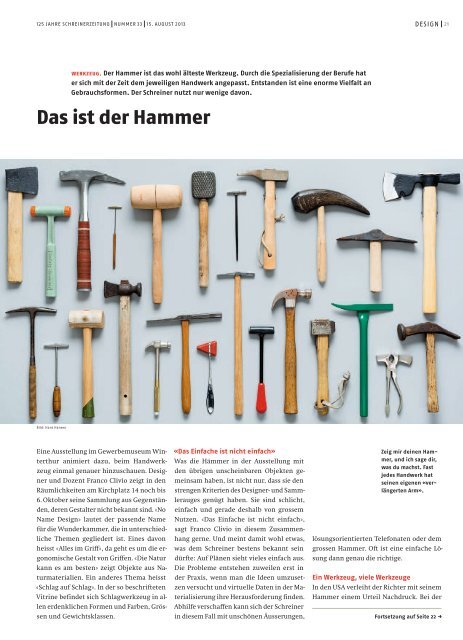 Das ist der Hammer - PB Swiss Tools Blog