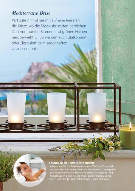 Mediterraner Charme mit PartyLite Kerzen & Accessoires