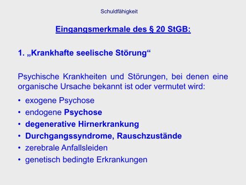 Schuldfähigkeit