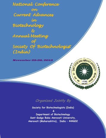 National Conference on Current Advances in Biotechnology ...