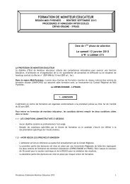 FORMATION DE MONITEUR EDUCATEUR - Ifrass