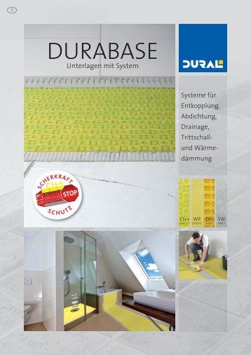 Broschüre DURABASE allgemein - DURAL Entkopplungsmatte ...