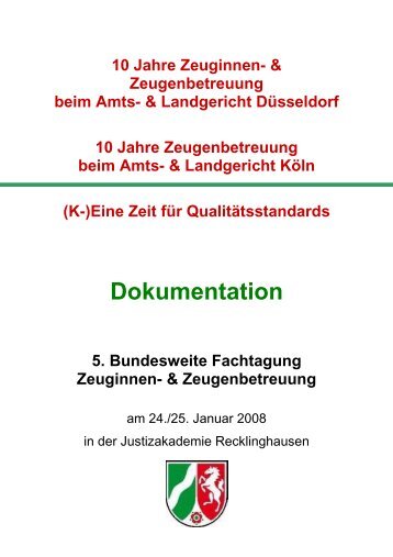 10 Jahre Zeuginnen- & Zeugenbetreuung beim Amts