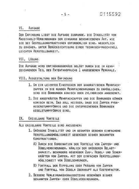 Zapfenverbindung für Holzgestelle - European Patent Office - EP ...