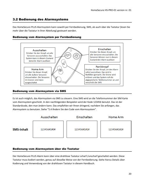 HomeSecure HS-PRO-01 version nr. 01 1 - Home Alarm