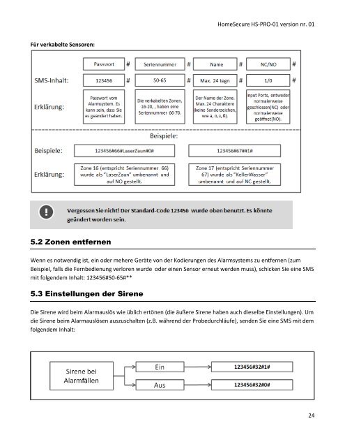 HomeSecure HS-PRO-01 version nr. 01 1 - Home Alarm