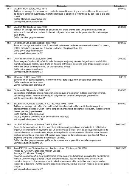 Téléchargez ici le catalogue - Drouot Estimations