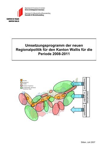 Umsetzungsprogramm der neuen Regionalpolitik für ... - Regiosuisse