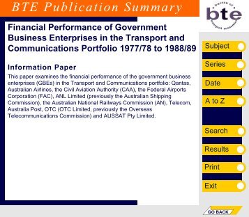 PDF: 7881 KB - Bureau of Infrastructure, Transport and Regional ...