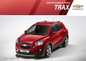 Trax Preisliste herunterladen (PDF) - Chevrolet