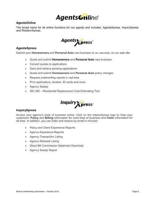 PL - IA 01/01/2013 Rates and Manuals - Western National Insurance ...