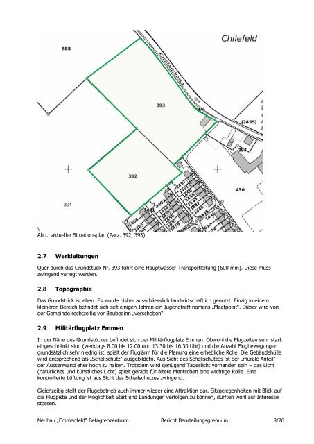 Bericht des Beurteilungsgremiums - Studienauftrag Neubau