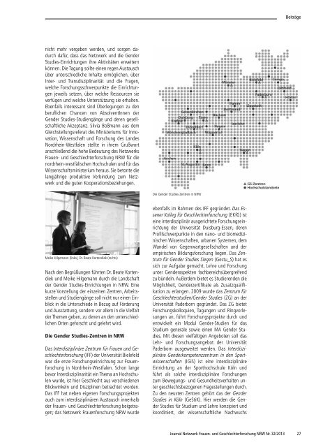 Journal Netzwerk Frauen- und Geschlechterforschung NRW Nr. 32