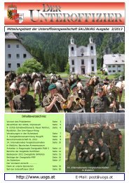 Mitteilungsblatt 3/2013 ist online - Unteroffiziersgesellschaft Salzburg