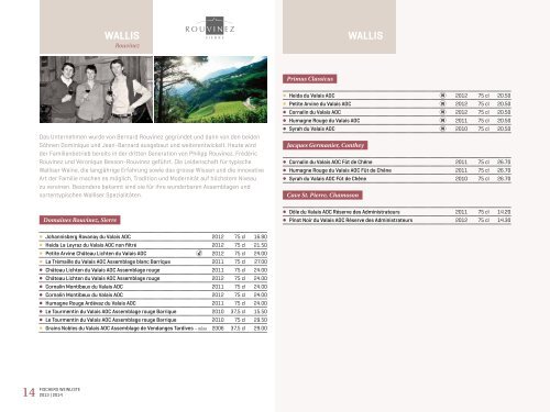 fischers weinliste 2013 | 2014 (pdf) - Fischer Weine