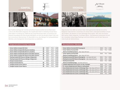 fischers weinliste 2013 | 2014 (pdf) - Fischer Weine