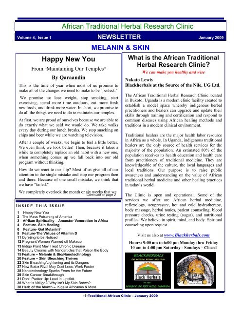 African Traditional Herbal Research Clinic Blackherbals Com