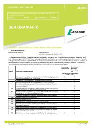 DER GRANU-FIX - Lafarge