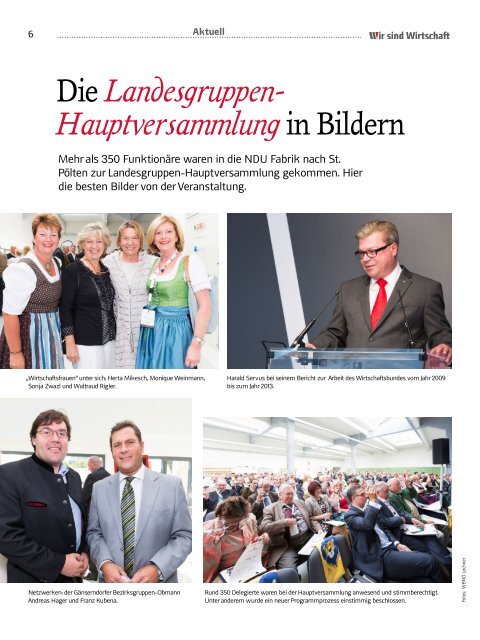 29. September 2013 Liste 2, ÖVP - Österreichische Wirtschaftsbund