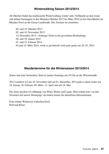 FLG-Info 2013-2 - FLG Gütersloh
