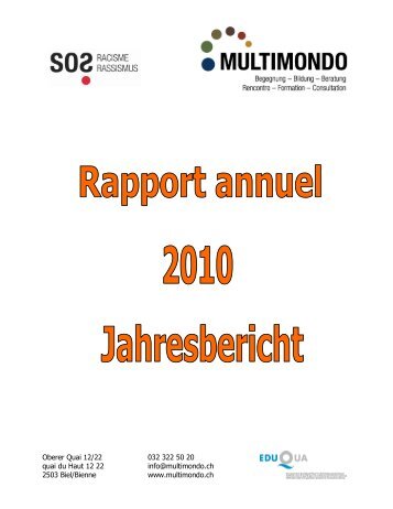 Jahresbericht 2010 - MULTIMONDO