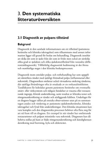 3. Den systematiska litteraturöversikten - SBU