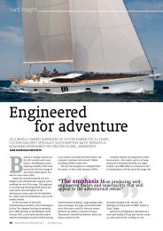 Engineered for adventure - Oyster Yachts