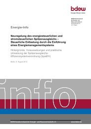 Energie-Info, 6. August 2013 Neuregelung des energiesteuerlichen ...