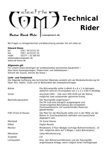 Technical - Rider als PDF