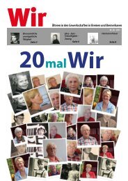 Seniorenzeitung WIR (20/2013) - Arbeit und Leben Bremen eV