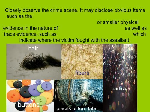 Crime Scene (Power Point)