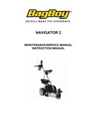 Bag Boy Nav-C Series Instruction Manual-May08 - Bag Boy Company