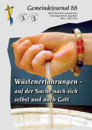 Gemeindejournal 88 - März - Mai 2013 - Emmaus Gemeinde ...